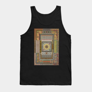 POMPEII MOSAICS PATCHWORK Antique Roman Decor Tank Top